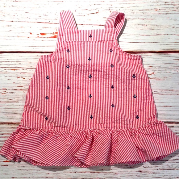 Ralph Lauren Girl's Seersucker Striped Summer Dress 6-Months - Picture 2 of 5